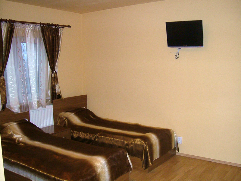Rooms and bathrooms at Pensiunea Șoimul